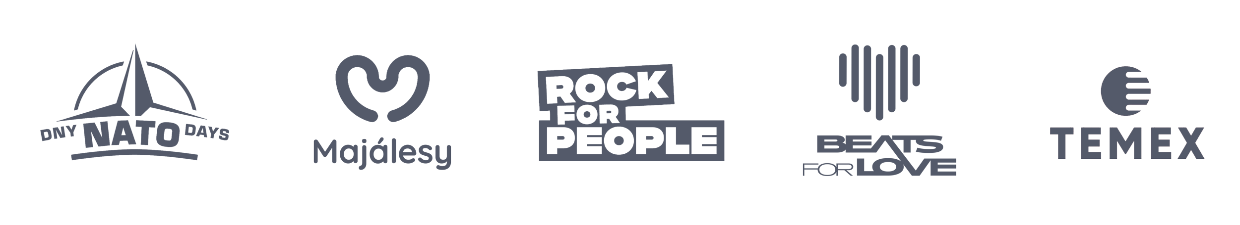 Reference Dny Nato | Majálesy | Rock for People | Beats for Love | Temex
